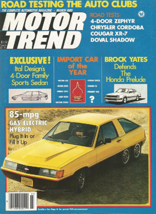 MOTOR TREND 1980 MAR - ITAL DESIGN, DEVIN, XR-7, MINI